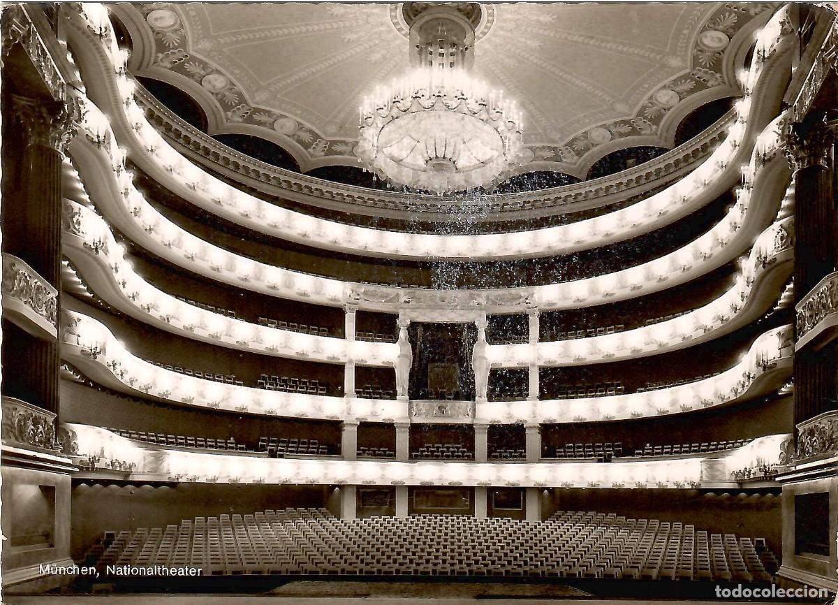 Postales: MUNICH. Alemania. Teatro Nacional. Sin circular. ED. A. LENGAUER