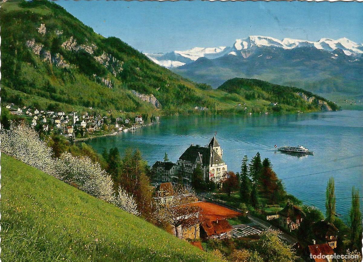 Postales: Hotel Park y Alpes de Nidwalden. Suiza. ED. M. B&Uuml;RGI