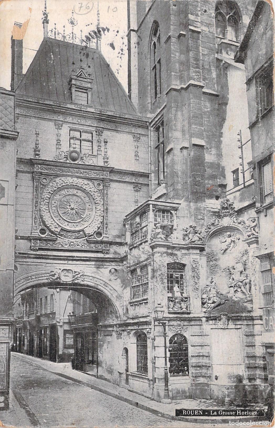 Postais: Postal de Rouen, Francia, vista del Gros Horloge