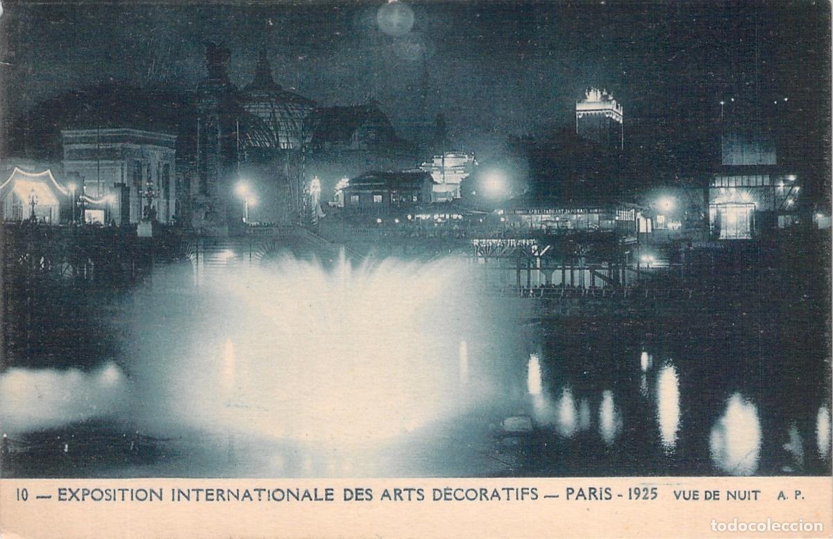 Postais: Postal de Par&iacute;s Exposici&oacute;n Internacional de Artes Decorativas