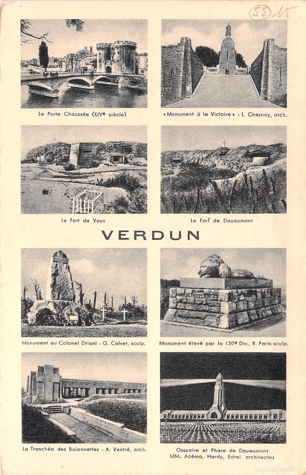 Postais: Postal de Verdun y el Circuito de los Fuertes en Francia