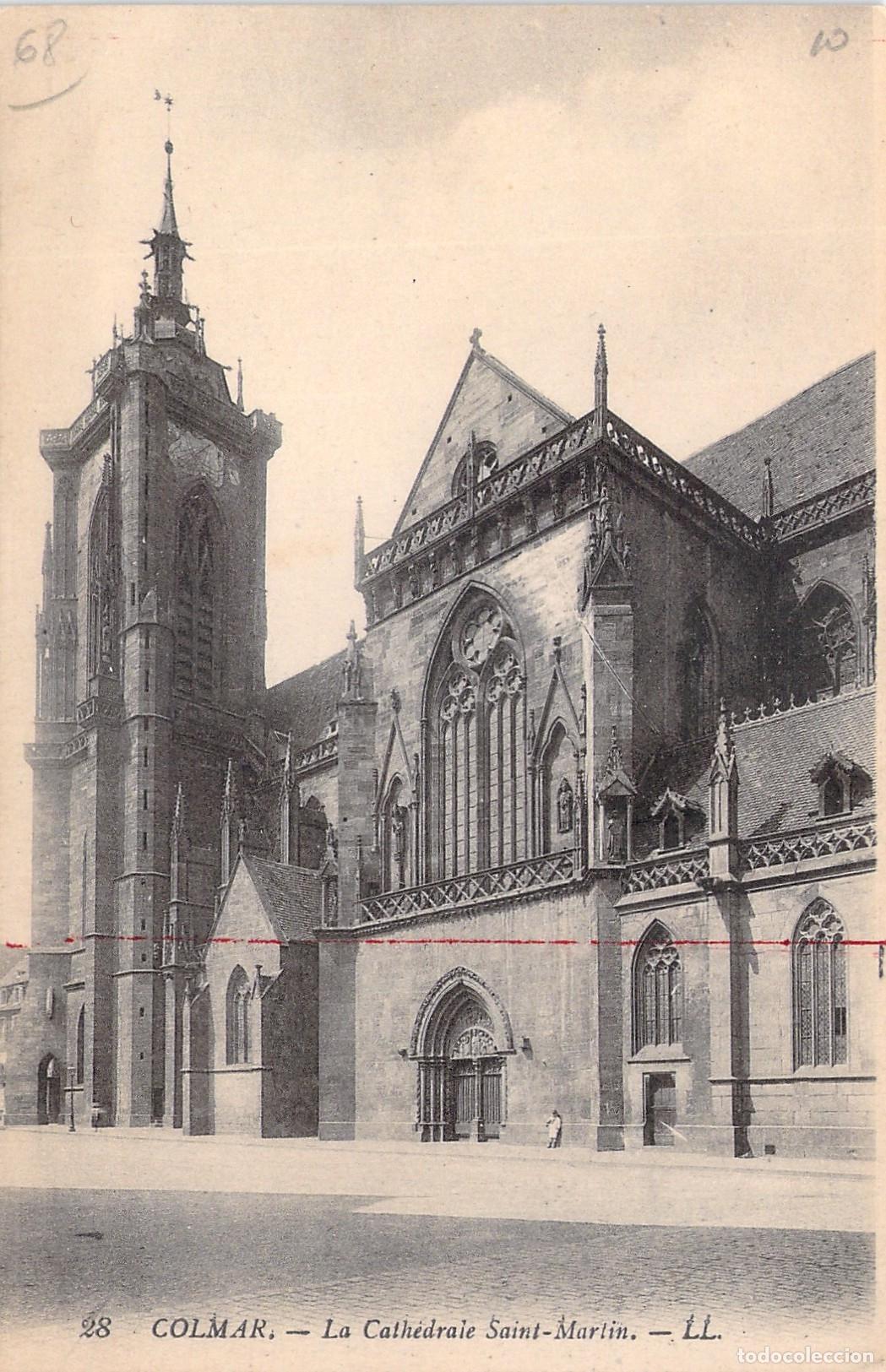 Postkarten: Postal de la Colegiata de San Mart&iacute;n en Colmar, Francia