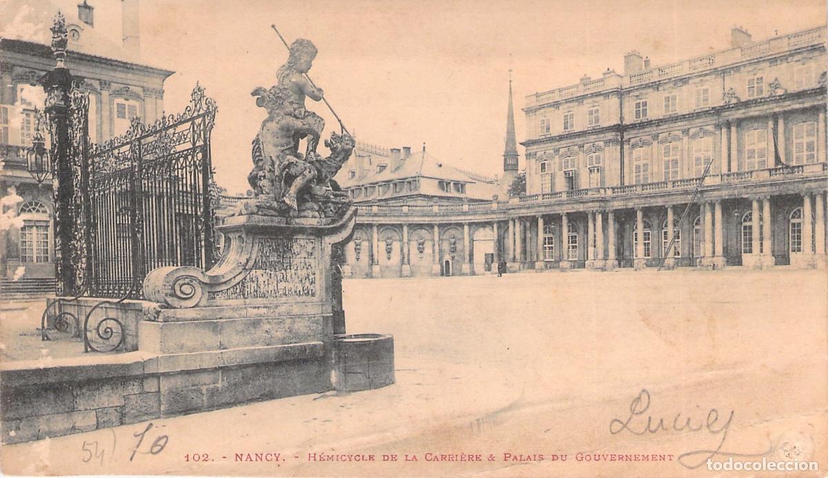 Cartes Postales: Postal de Place de la Carri&egrave;re y Palacio del Gobierno en Nancy, Francia