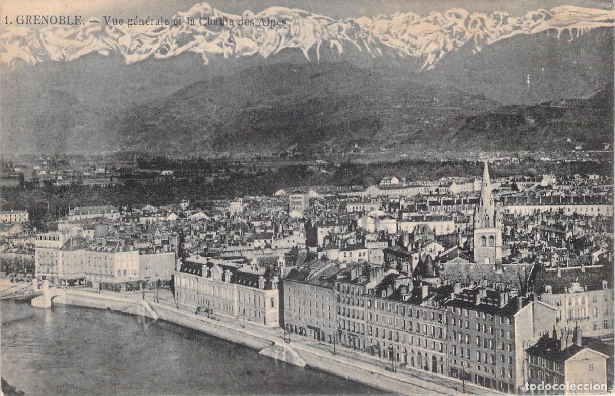 Cartes Postales: Postal de Grenoble y los Alpes
