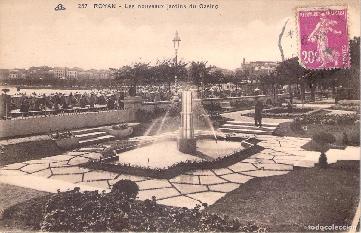 Cartes Postales: Postal de Royan Francia Jardines del Casino