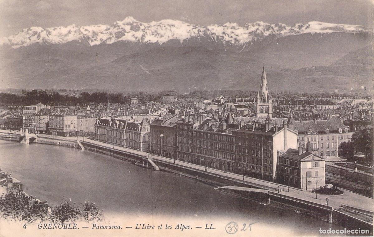 Cartes Postales: Postal de Grenoble Panorama con los Alpes y el r&iacute;o Is&egrave;re