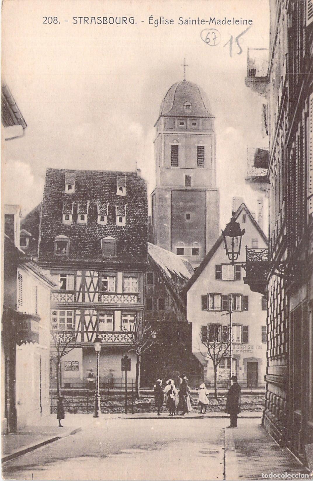 Cartes Postales: Postal de la Iglesia Sainte-Madeleine en Estrasburgo Francia