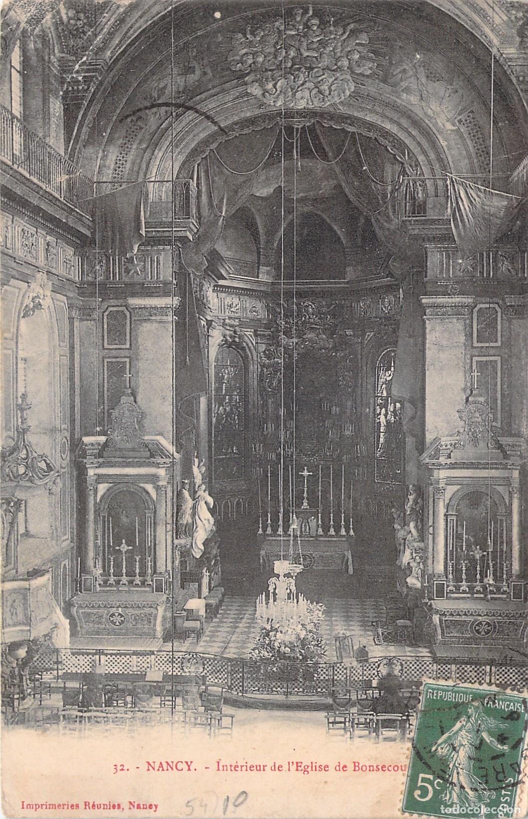Cartes Postales: Postal de la Iglesia de Bonsecours en Nancy, Francia
