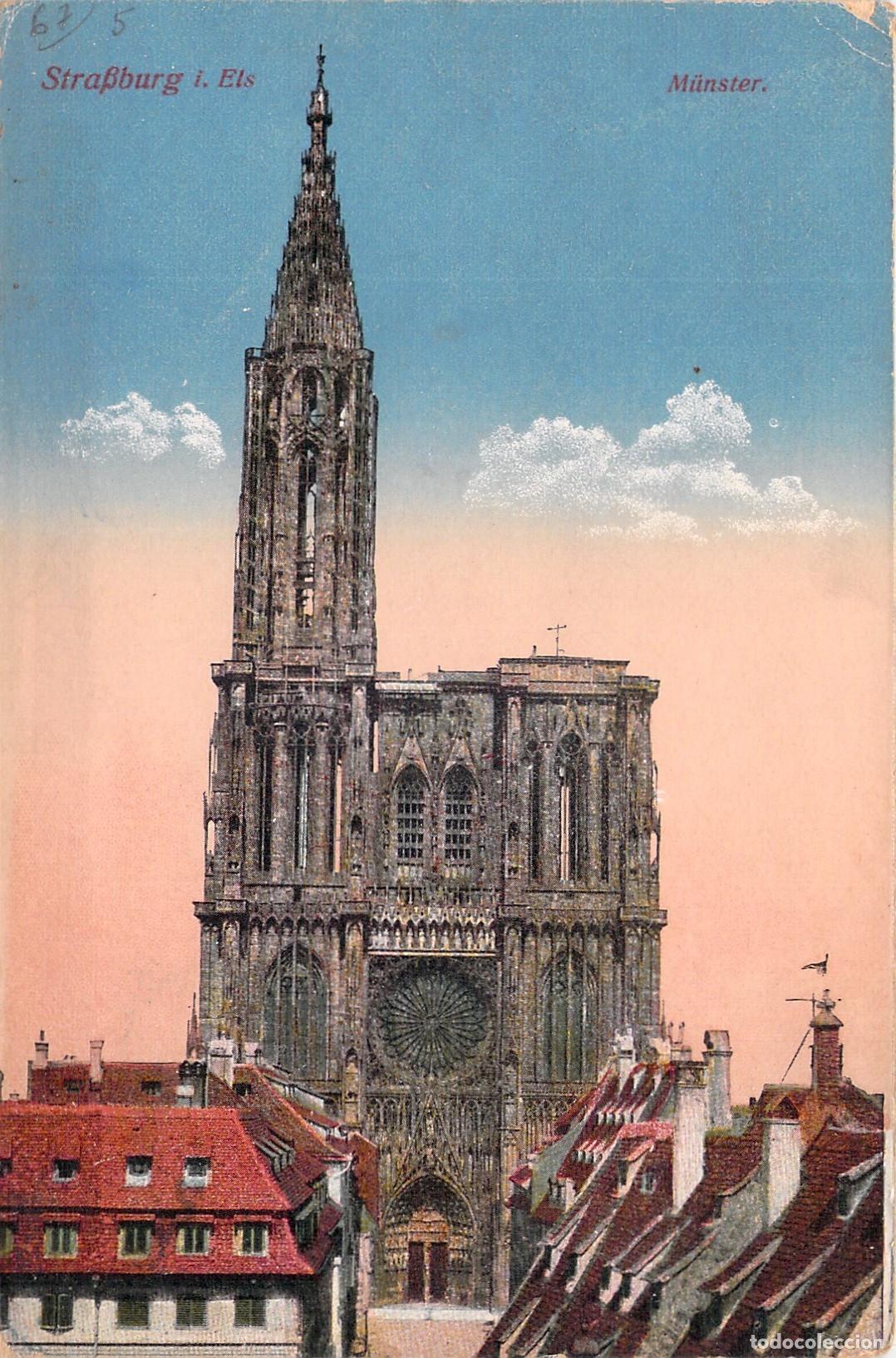 Postales: Postal de la Catedral de Estrasburgo en Francia