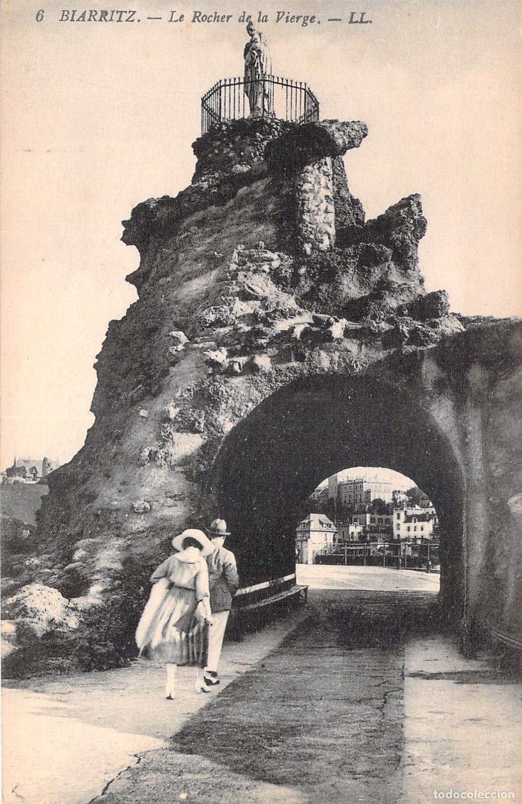 Postkarten: Postal de Biarritz Le Rocher de la Vierge
