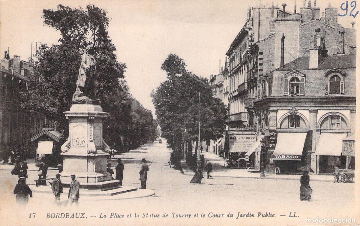 Postkarten: Postal de Bordeaux Place et Statue de Tourny