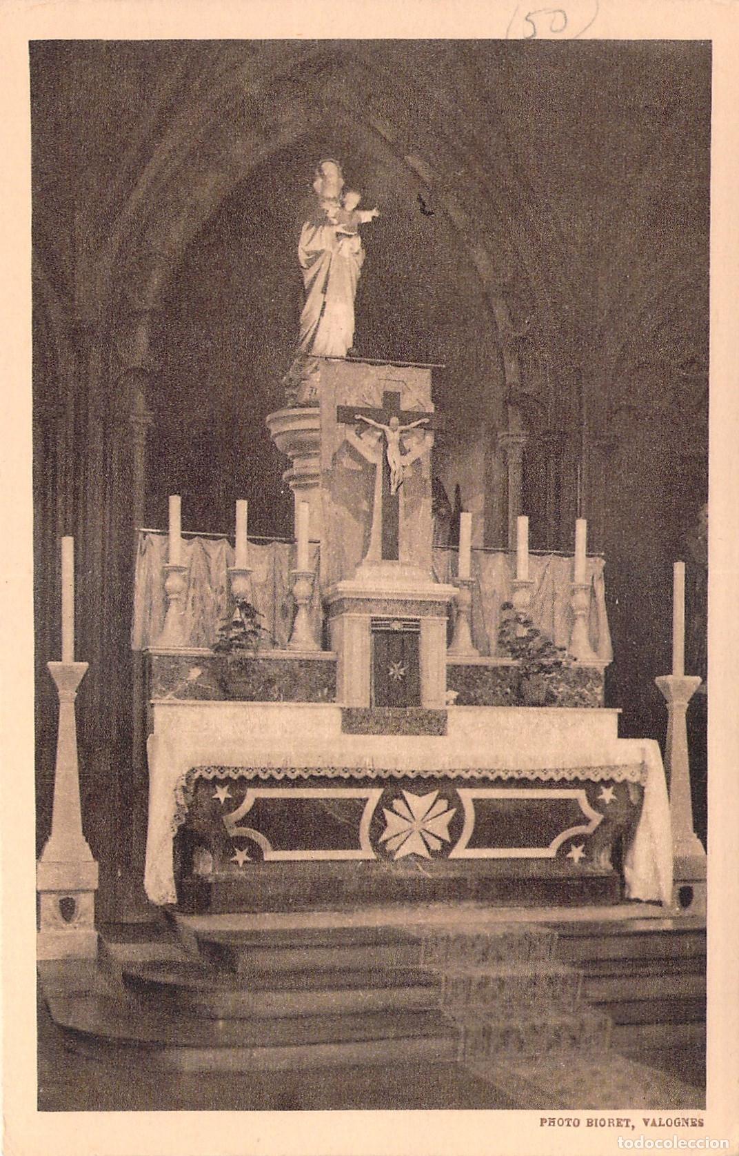 Cartes Postales: Postal de la Abad&iacute;a Notre-Dame de Gr&acirc;ce en Bricquebec con el Altar Mayor
