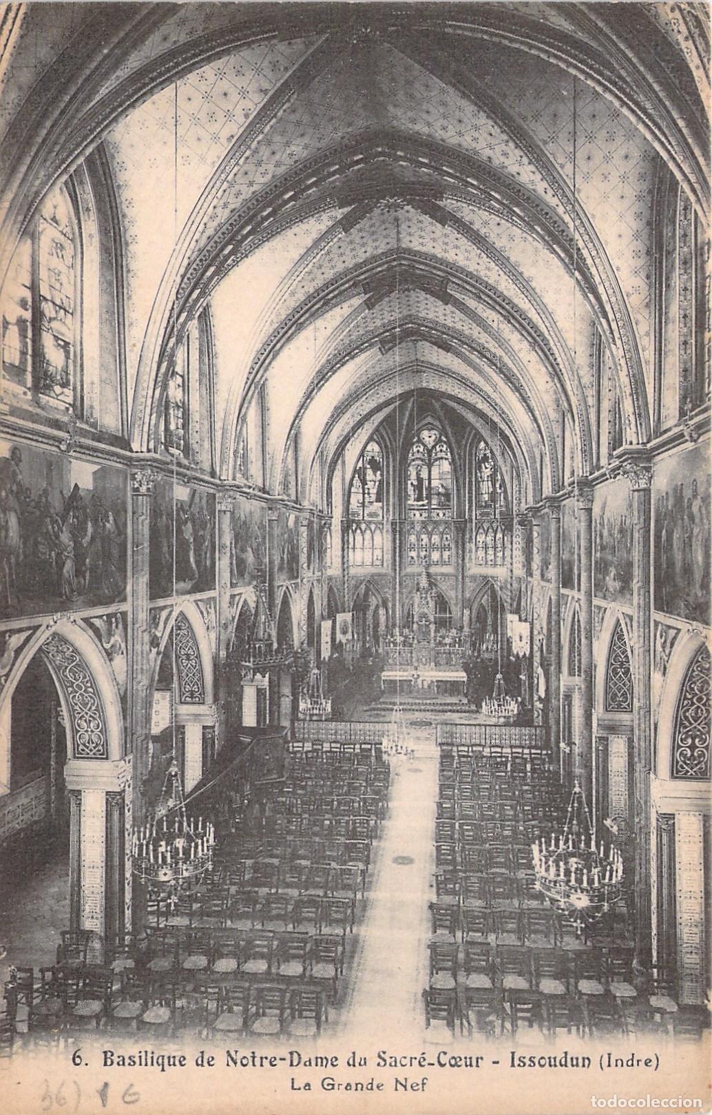 Postais: Postal de la Bas&iacute;lica de Notre-Dame du Sacr&eacute;-C&oelig;ur en Issoudun, Francia