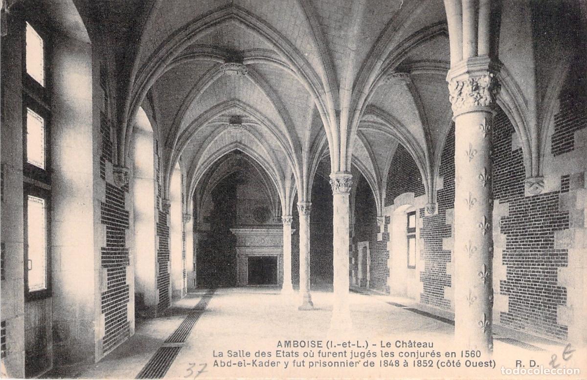 Postais: Postal del Castillo de Amboise, Interior de la Sala de los Estados
