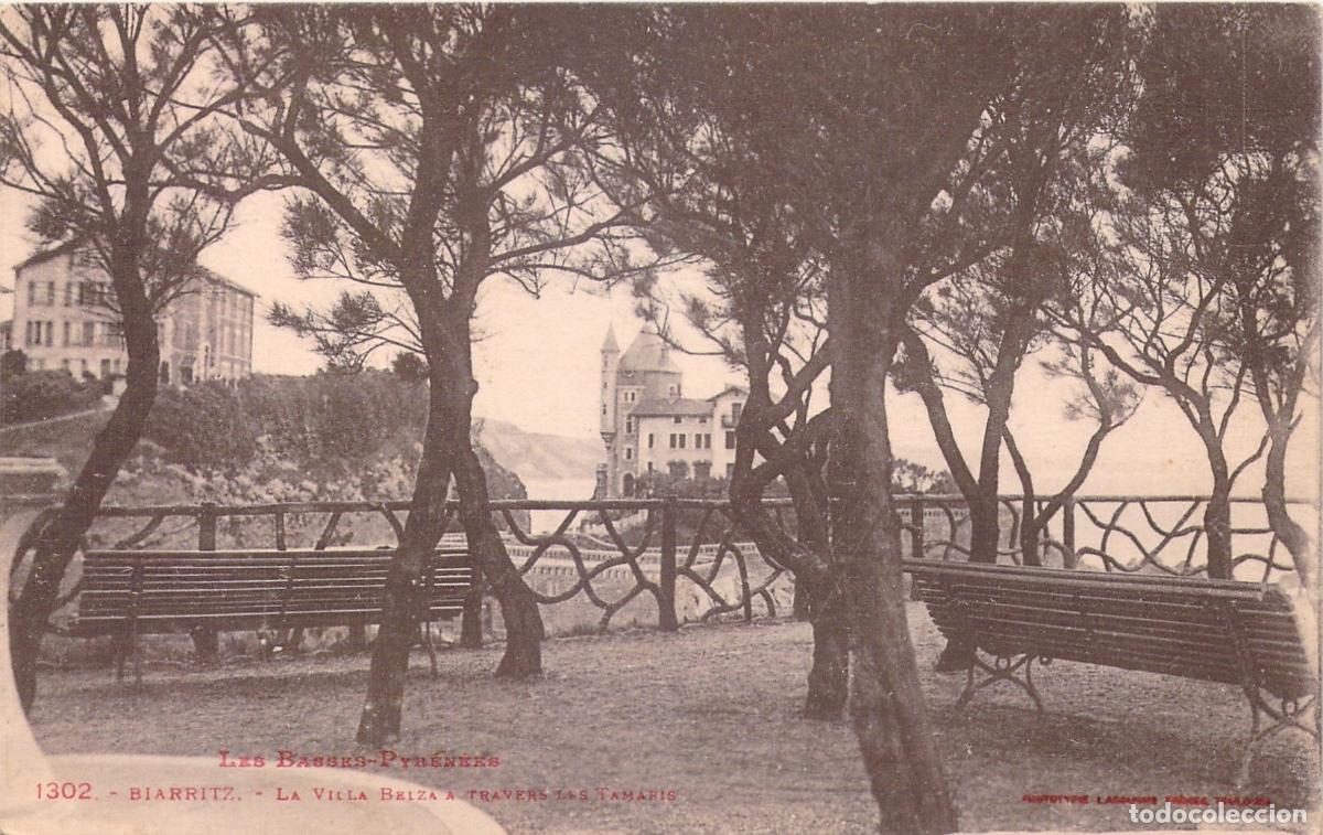 Postales: Postal de la Villa Belza en Biarritz, Francia