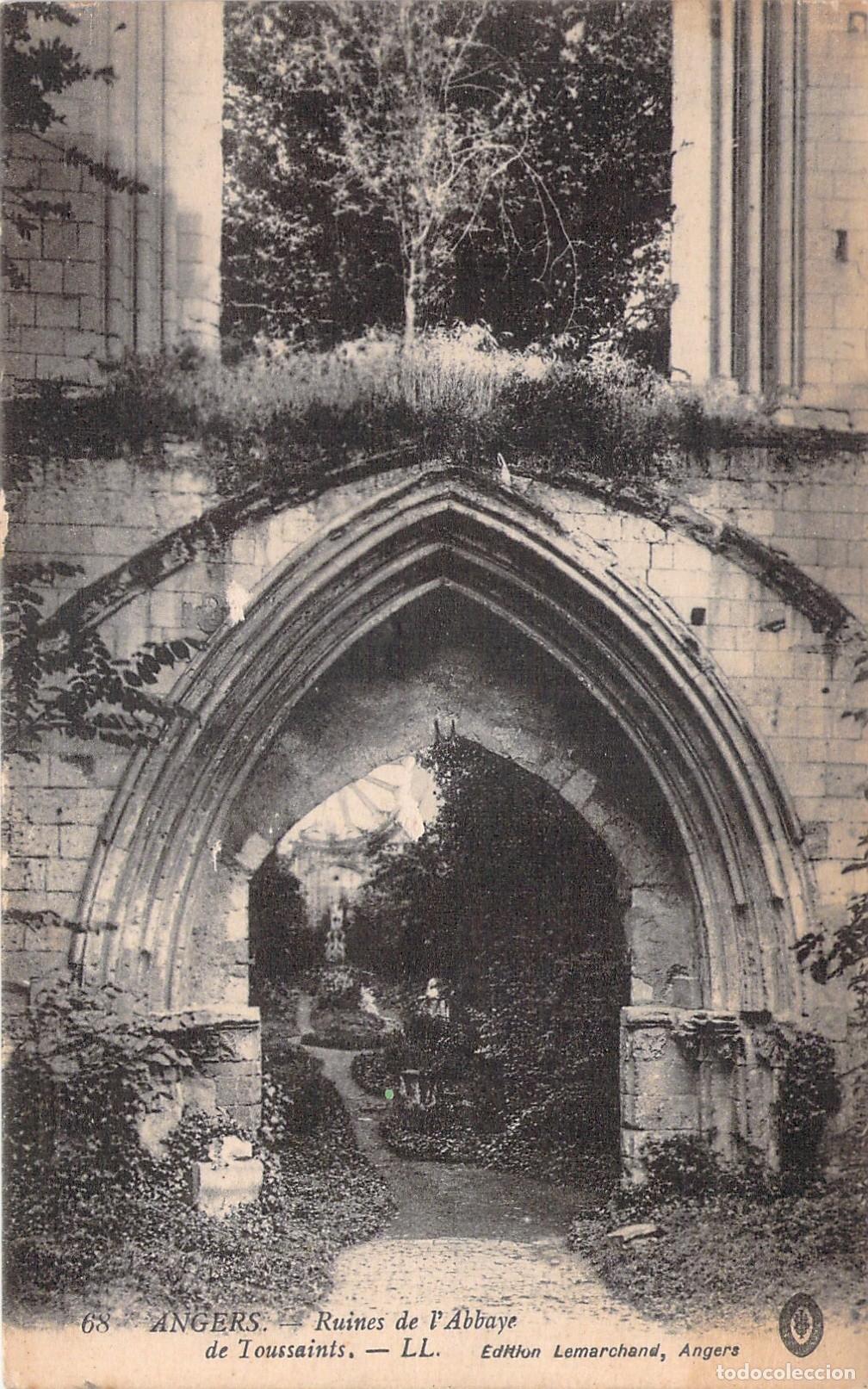 Cartes Postales: Postal de las ruinas de la Abad&iacute;a de Toussaints en Angers