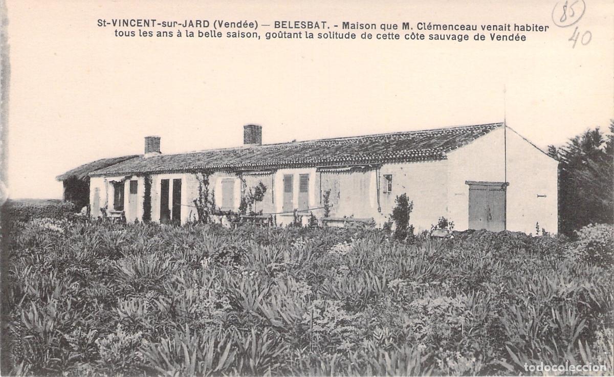 Cartes Postales: Postal de la casa de Georges Clemenceau en St-Vincent-sur-Jard, Vend&eacute;e