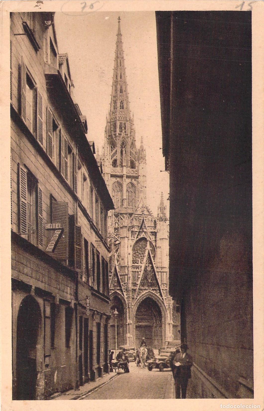 Cartoline: Postal de la Iglesia de Saint-Maclou en Rouen, Francia