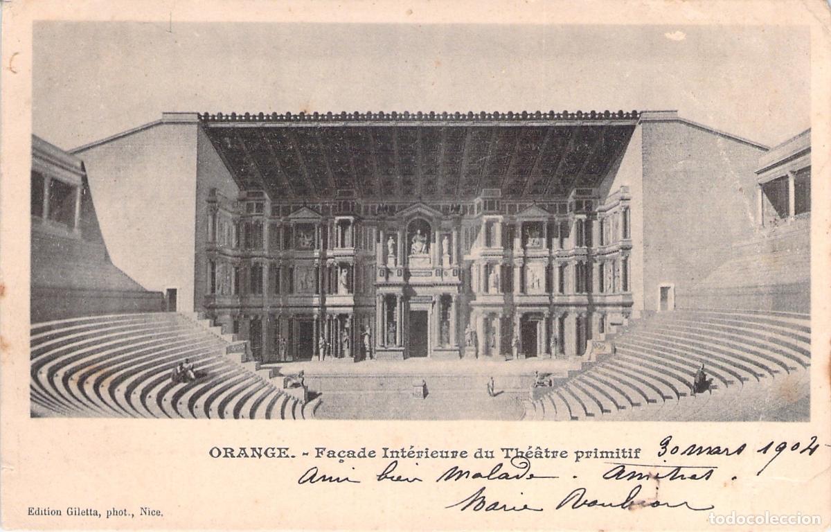 Cartoline: Postal antigua del Teatro Romano de Orange, Francia