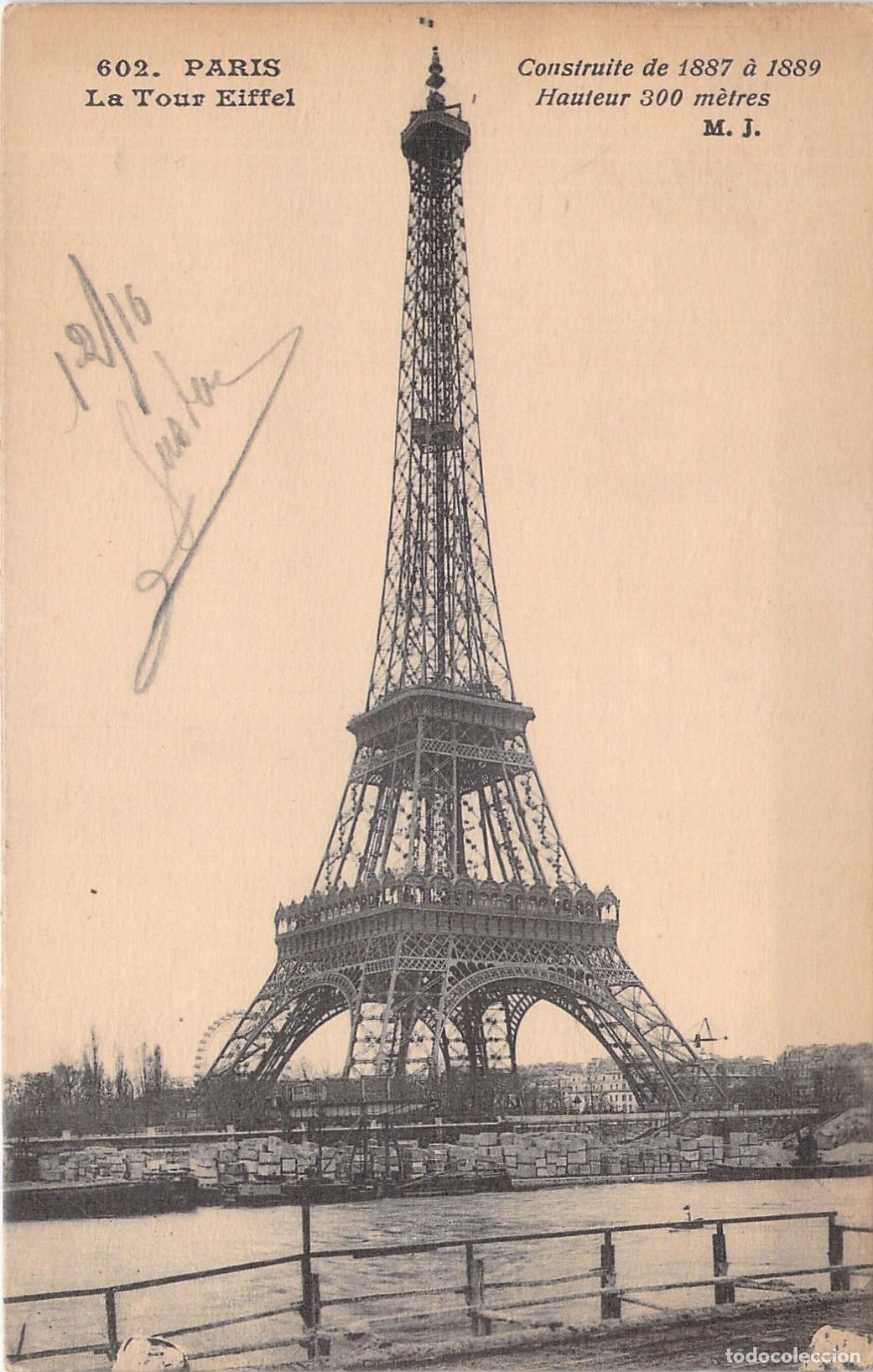 Postkarten: Postal de la Torre Eiffel en Par&iacute;s