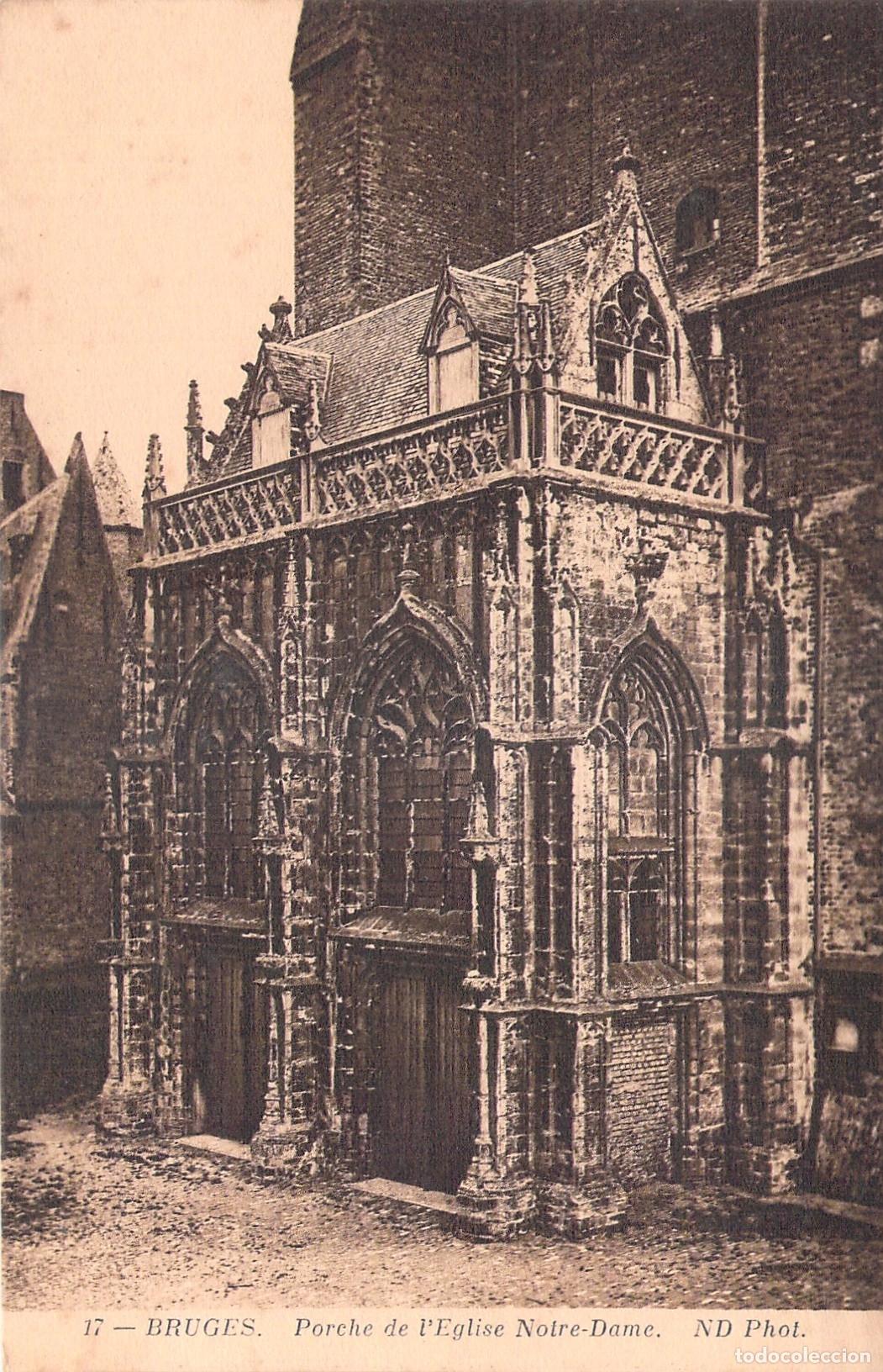 Postais: Postal de la Iglesia de Nuestra Se&ntilde;ora en Brujas