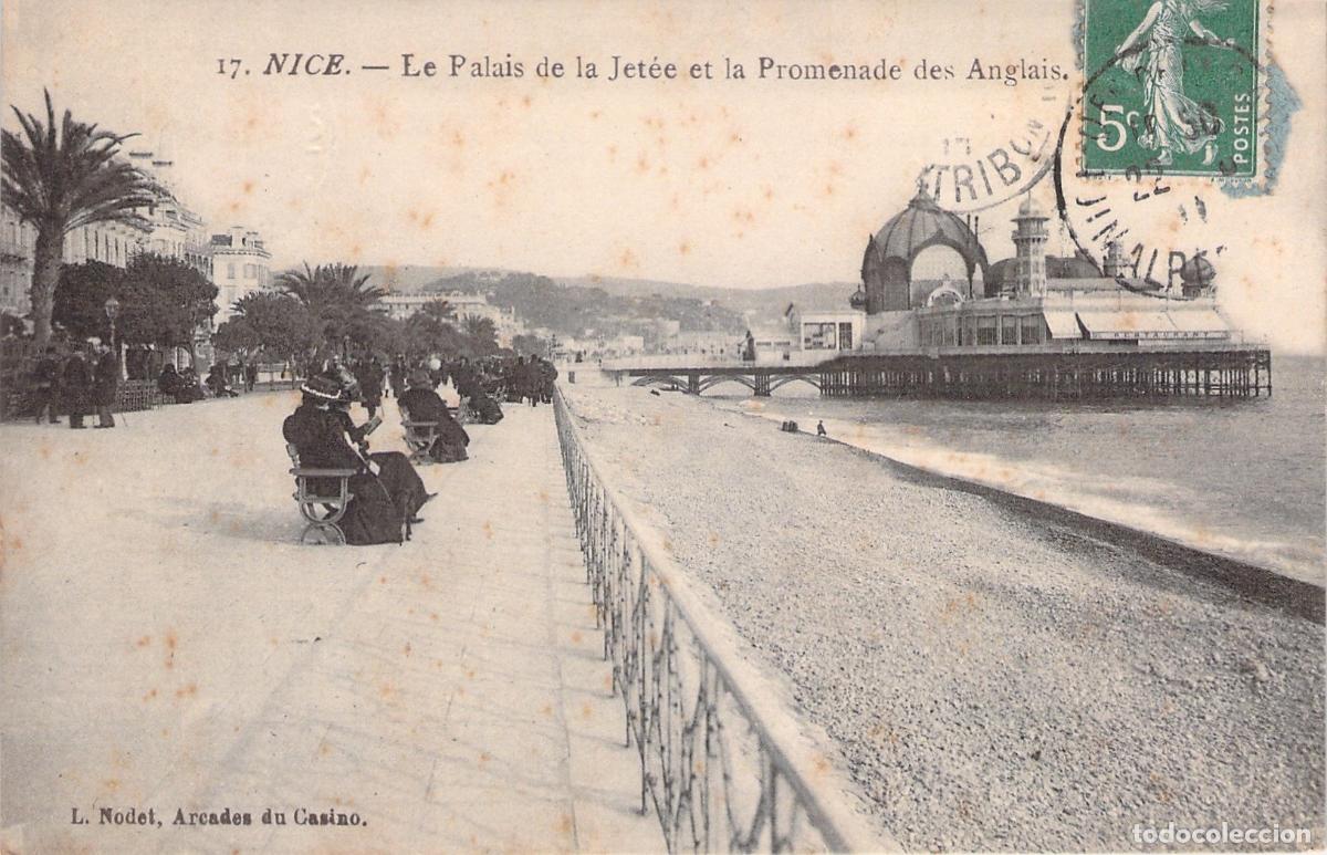 Postales: Postal de Niza Palais de la Jet&eacute;e y Promenade des Anglais