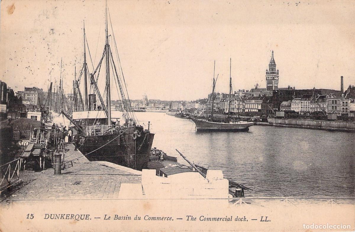 Postales: Postal de Dunkerque Le Bassin du Commerce Francia