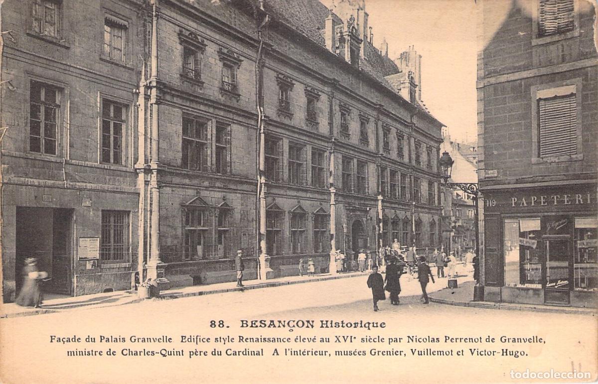 Postales: Postal de Besan&ccedil;on, Fachada del Palais Granvelle en Francia