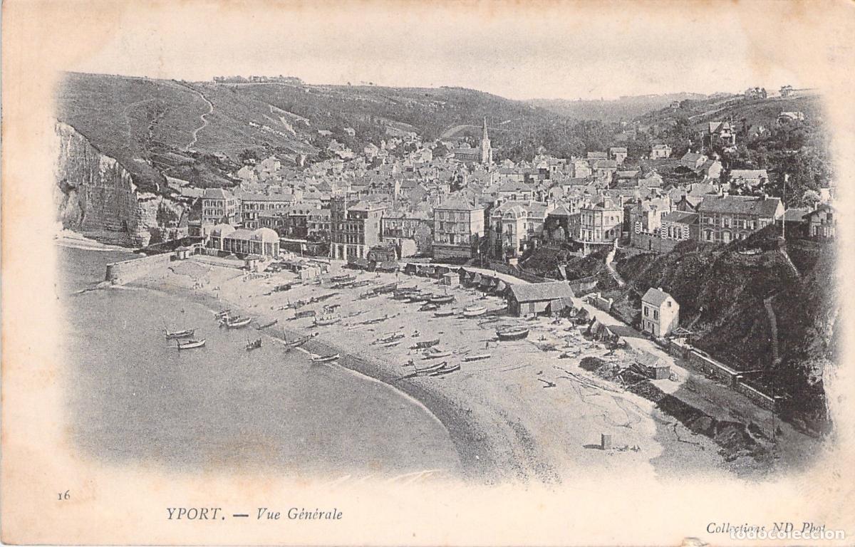 Postales: Postal de Yport Vista General de la Costa Francesa