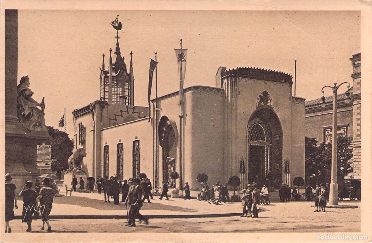 Postkarten: Postal del Pabell&oacute;n de Gran Breta&ntilde;a en la Exposici&oacute;n de Par&iacute;s