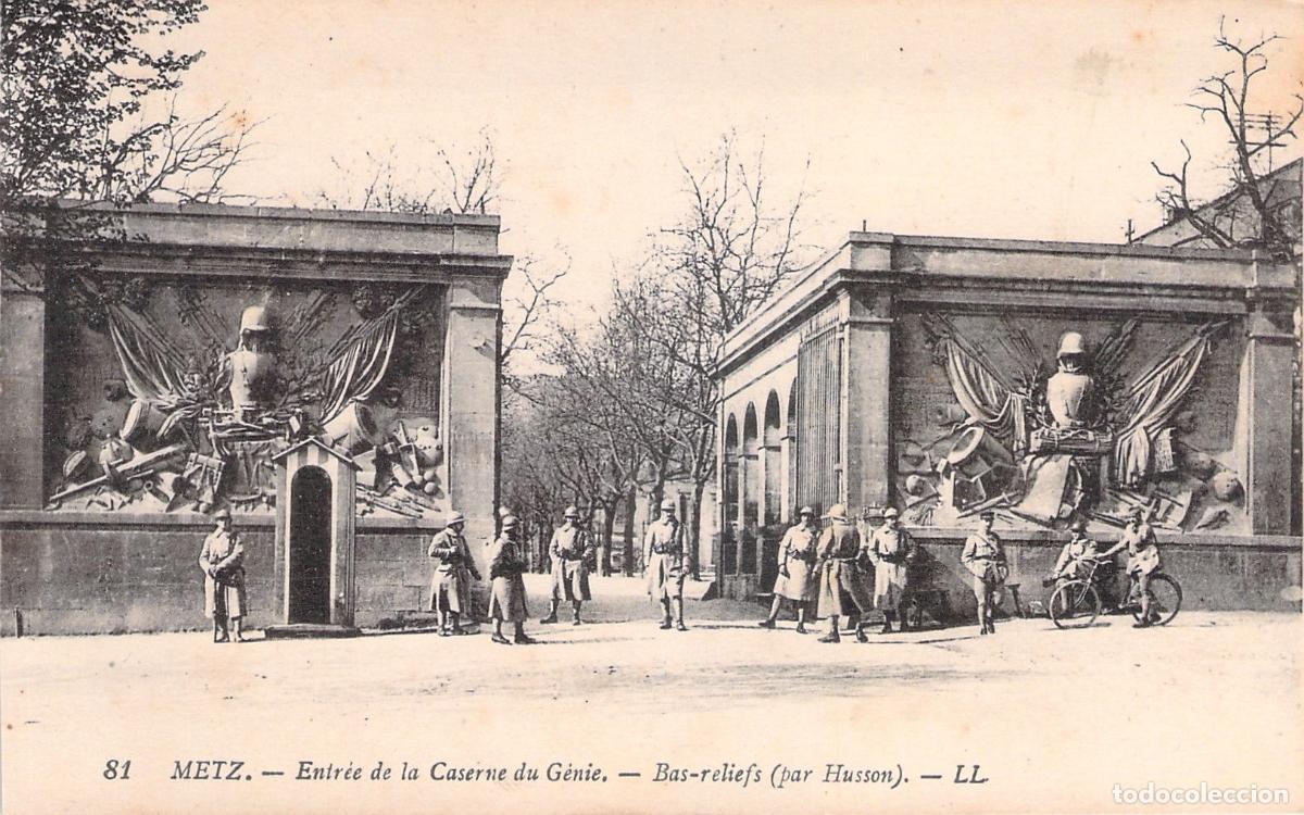 Postkarten: Postal de Metz: Entrada a la Caserne du G&eacute;nie