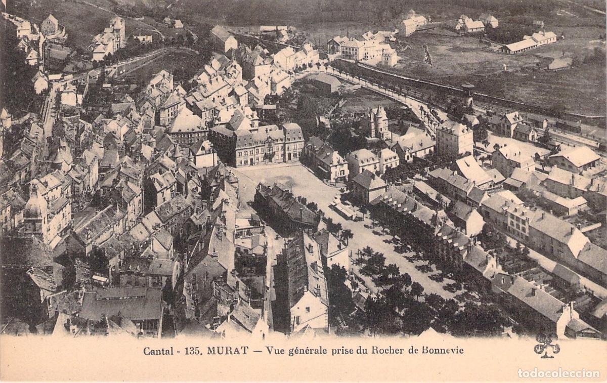 Postales: Postal de vista a&eacute;rea de la ciudad de Murat desde el Rocher de Bonnevie