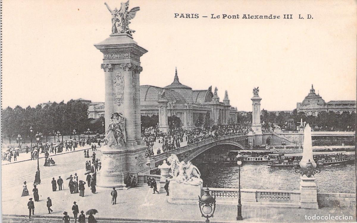 Postales: Postal de Par&iacute;s: El Puente Alejandro III