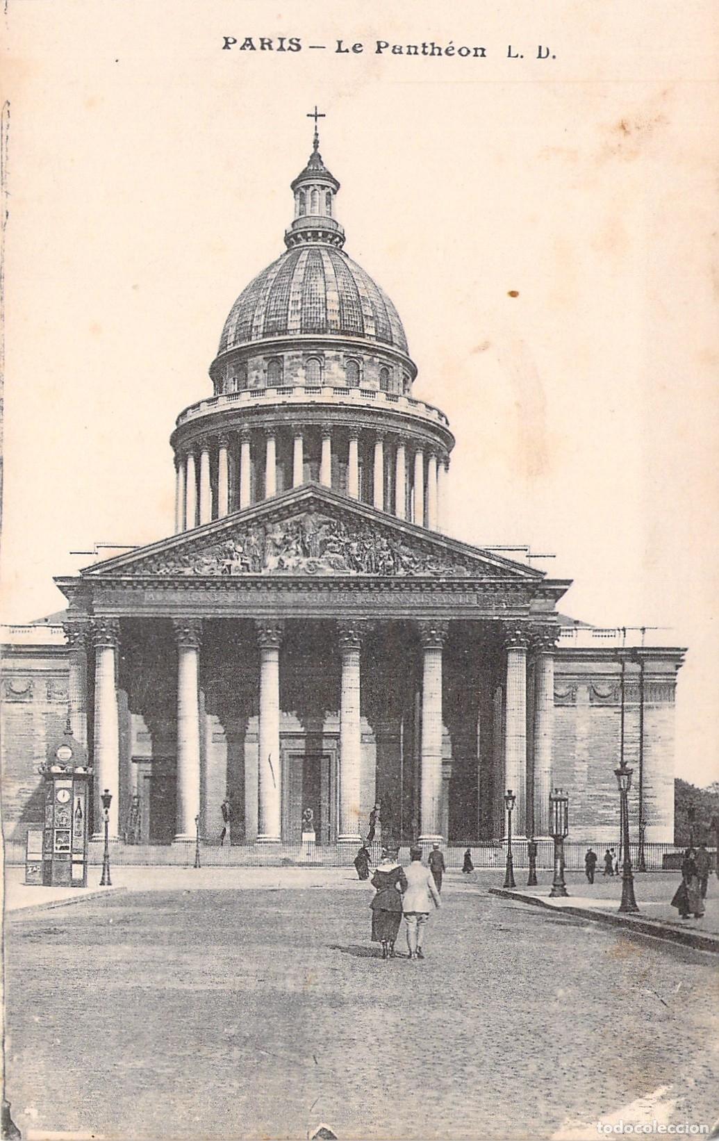 Postales: Postal del Pante&oacute;n de Par&iacute;s