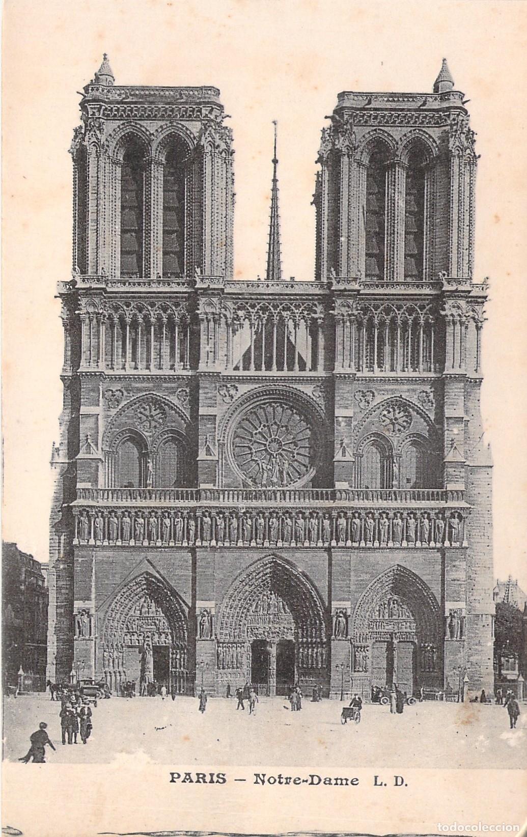 Postales: Postal de la Catedral de Notre-Dame en Par&iacute;s