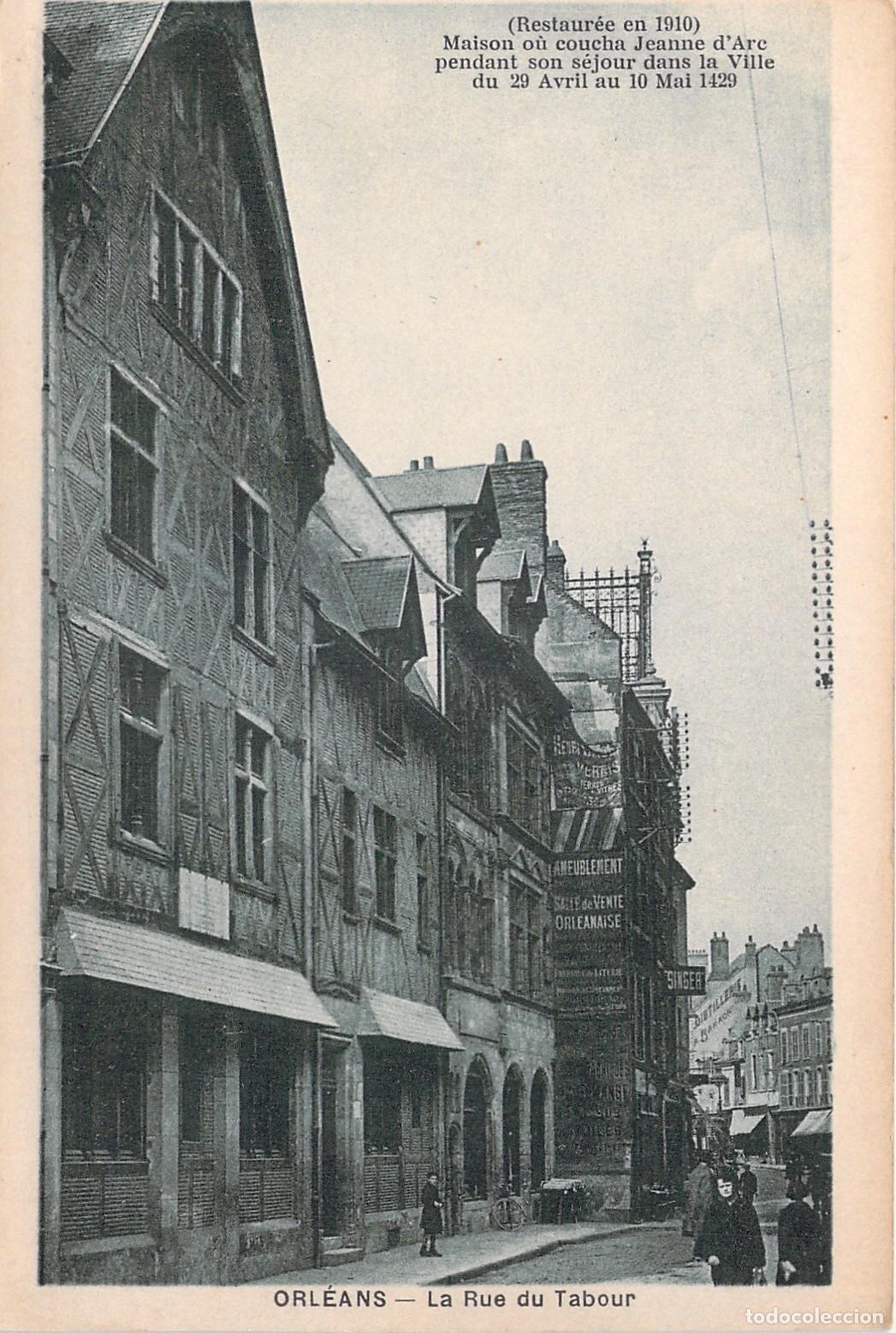 Postales: Postal de la Casa de Juana de Arco en Orleans, Calle del Tabour