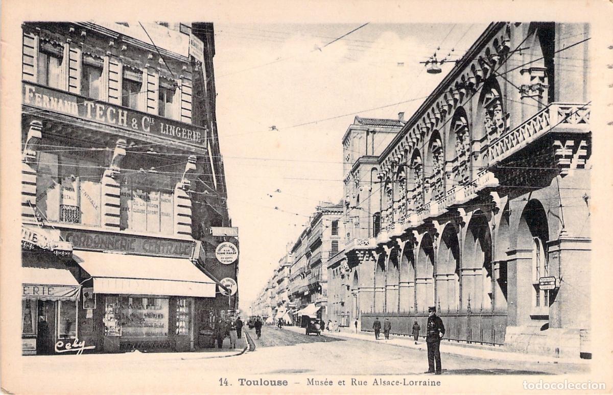 Postales: Postal de Toulouse, Museo y Calle Alsace-Lorraine