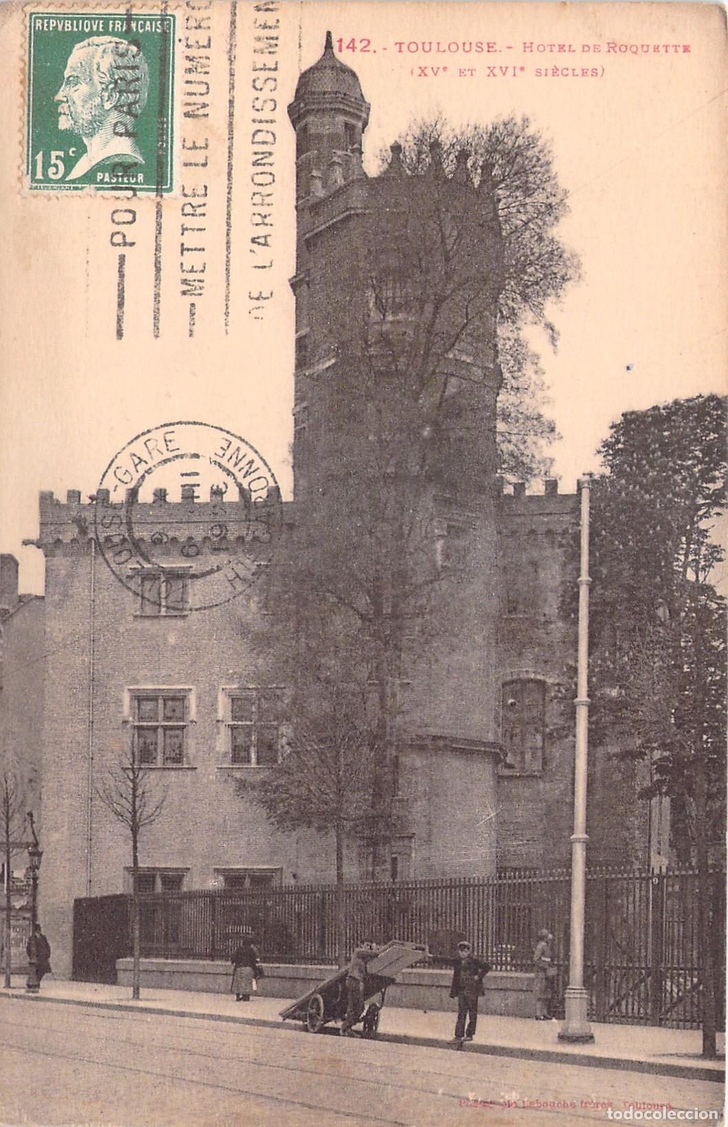 Postales: Postal de Toulouse Hotel de Roquette Francia