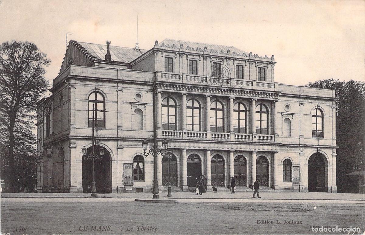 Postales: Postal de Francia - Le Mans, El Teatro