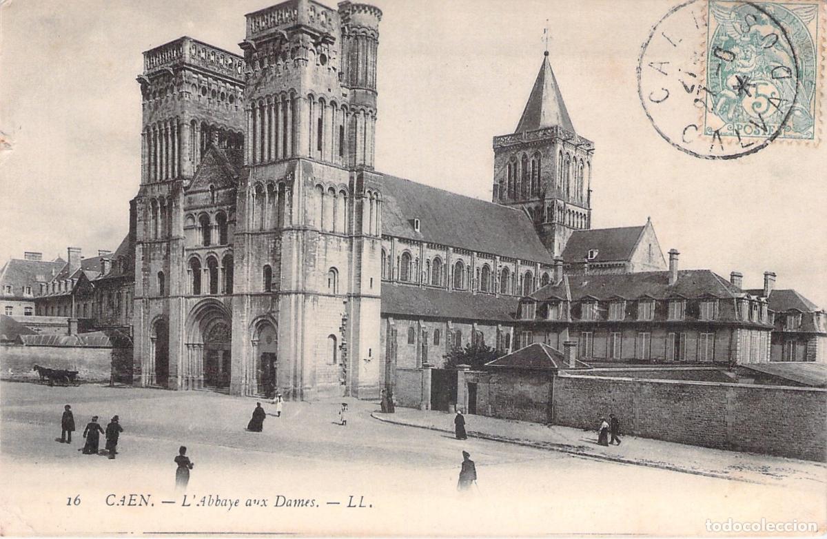 Postales: Postal de la Abbaye aux Dames en Caen, Francia