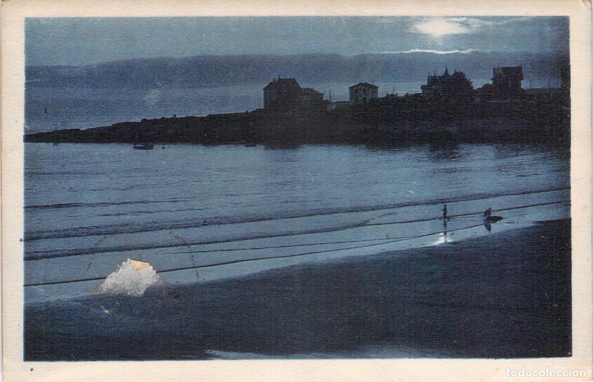 Postales: Postal de la playa de Pontaillac en Royan durante el atardecer