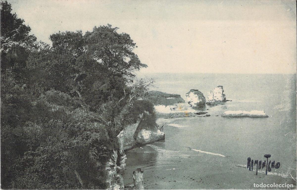Postales: Postal de los acantilados de Vallieres en Saint-Georges-de-Didonne