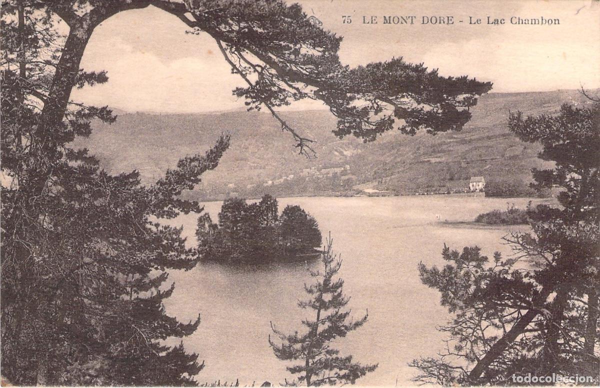 Postales: Postal del Lac Chambon en Le Mont-Dore Francia