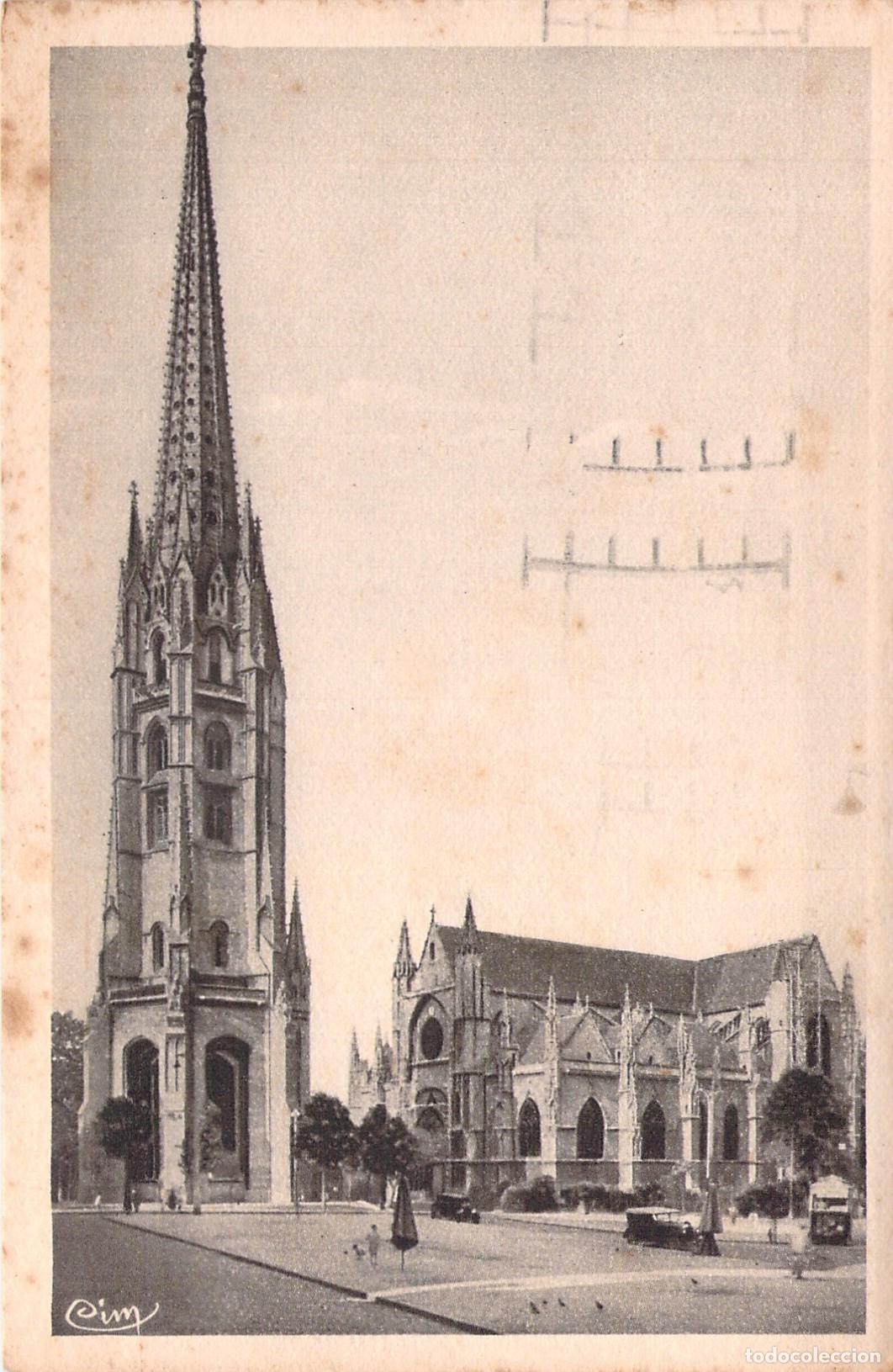 Postales: Postal de la Iglesia de Saint-Michel en Burdeos Francia