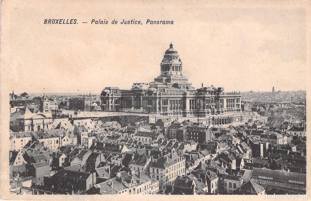 Postales: Postal de Bruselas con vista panor&aacute;mica del Palacio de Justicia