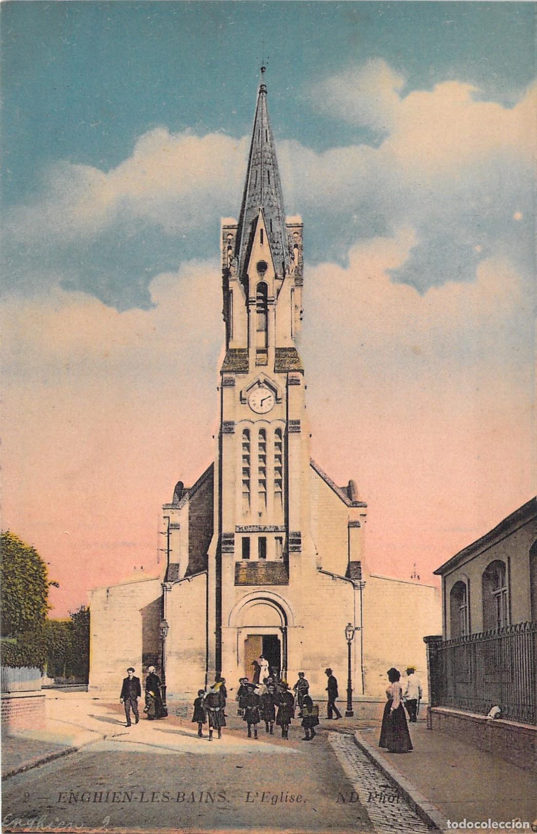 Postales: Postal de la Iglesia en Enghien-les-Bains