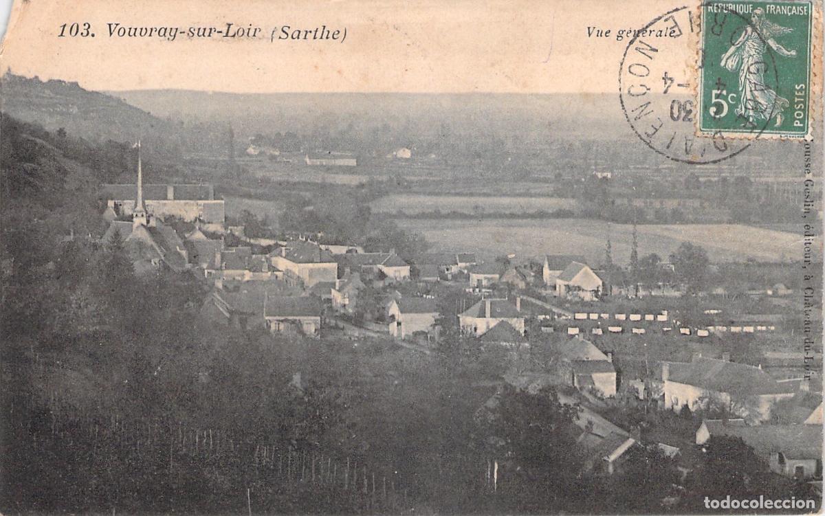 Postales: Postal de vista general de Vouvray-sur-Loir, Sarthe, Francia