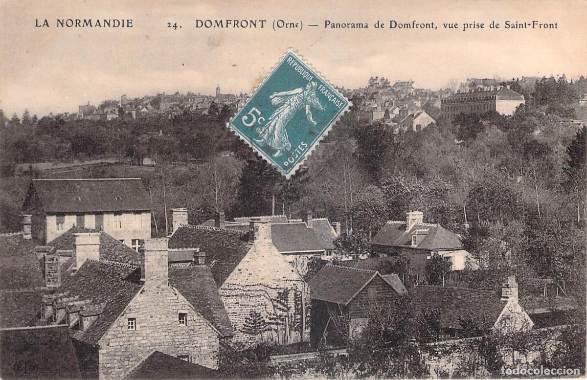 Postales: Postal de Domfront Panorama desde Saint-Front Francia