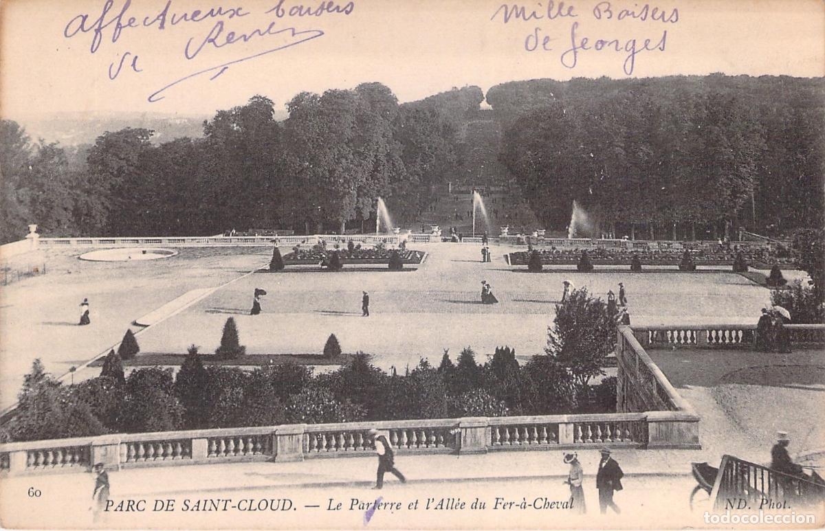 Postales: Postal de Parc de Saint-Cloud, Parterre y All&eacute;e du Fer-&agrave;-Cheval