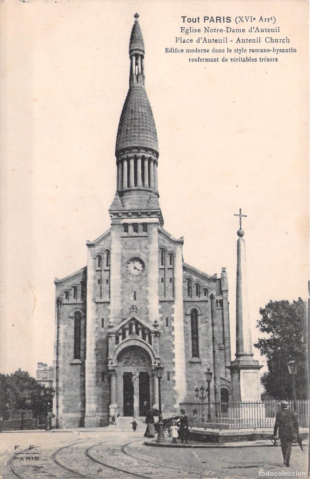 Postales: Postal de la Iglesia Notre-Dame d'Auteuil en Paris